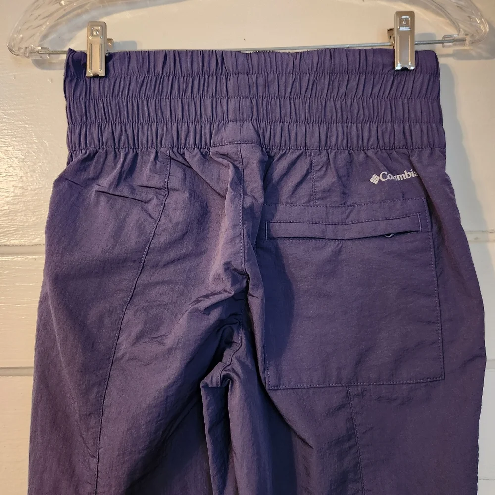Columbia Women's Hiking Jogger Pants Omni Shield Navy Sz XS EUC Athletic Nature